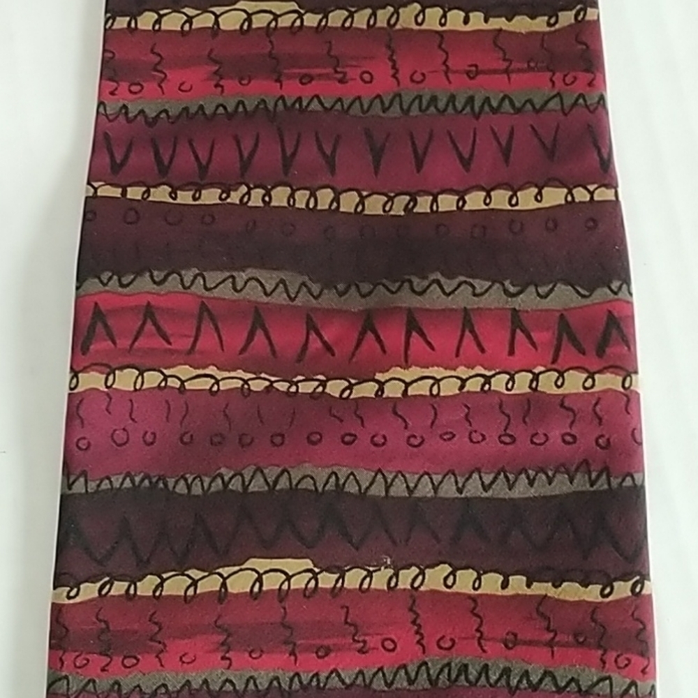 Famous Jerry Garcia Multi Colored Tie 100% Silk Vintage - Picture 2 of 7